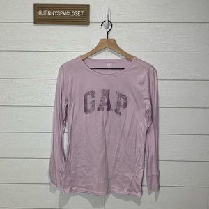 Gap Lavender LS Tee Size Medium